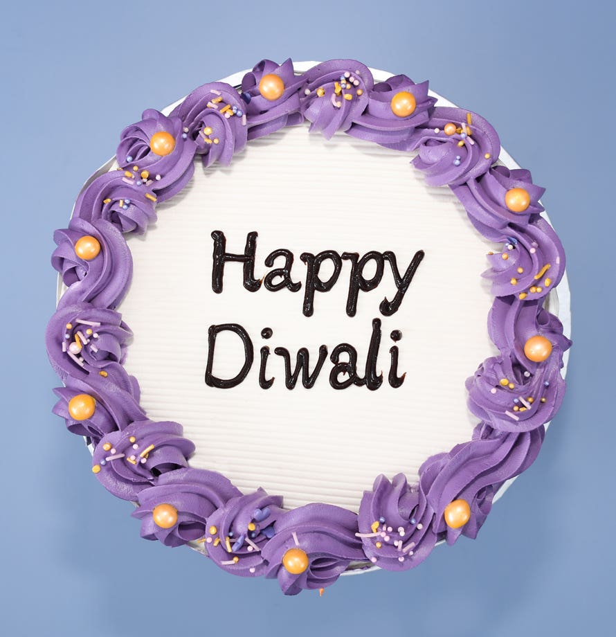 Purple Diwali Cake