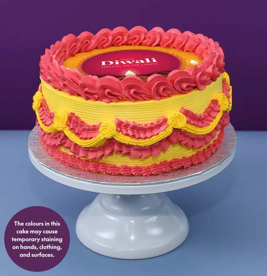 Yellow Diwali Cake