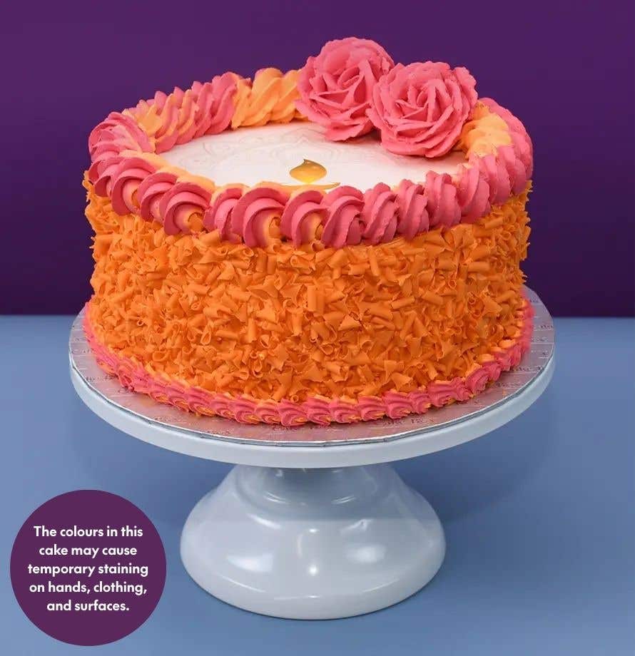 Orange Diwali Cake