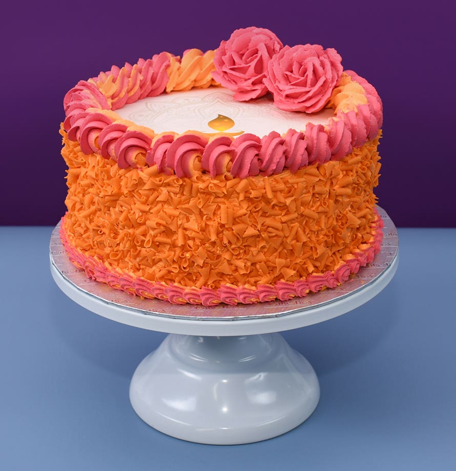 Orange Diwali Cake