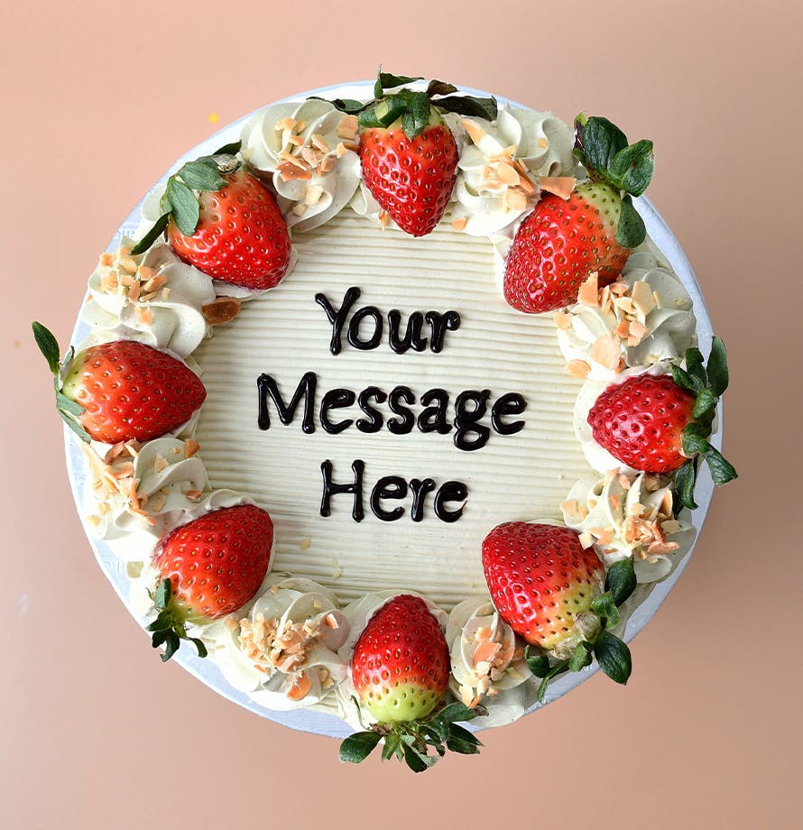 Strawberry Pistachio Cream Cake