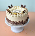 Pistachio Cream Chocolate Leaf Cake