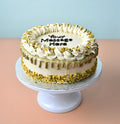 Pistachio Drizzle Cream Cake