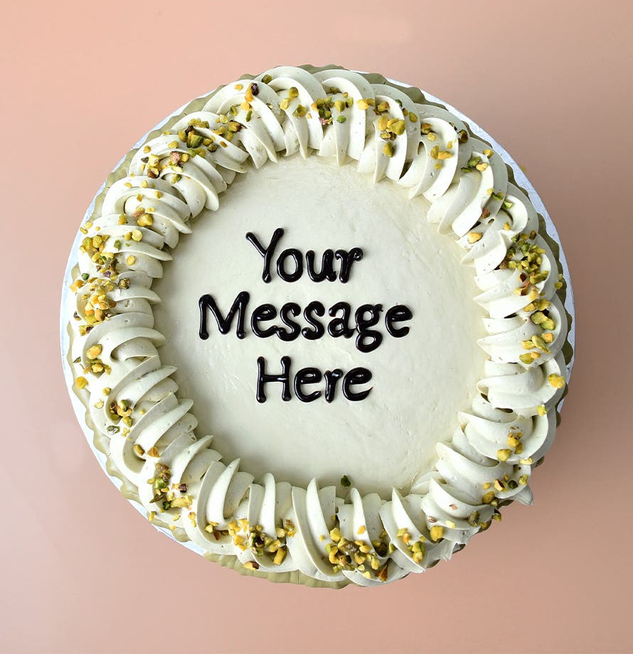 Pistachio Drizzle Cream Cake