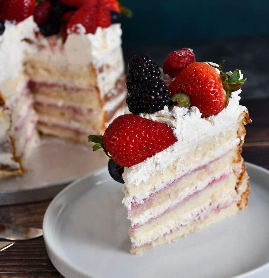 Berry Naked Wedding Cake