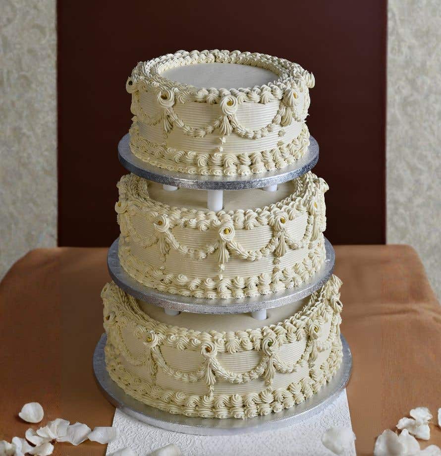 Pistachio Vintage Wedding Cake