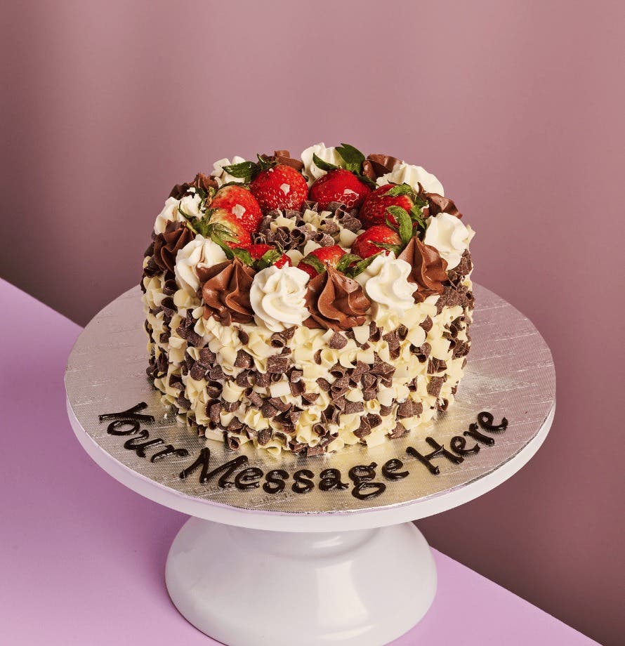 Gâteau Forêt Noire aux fraises