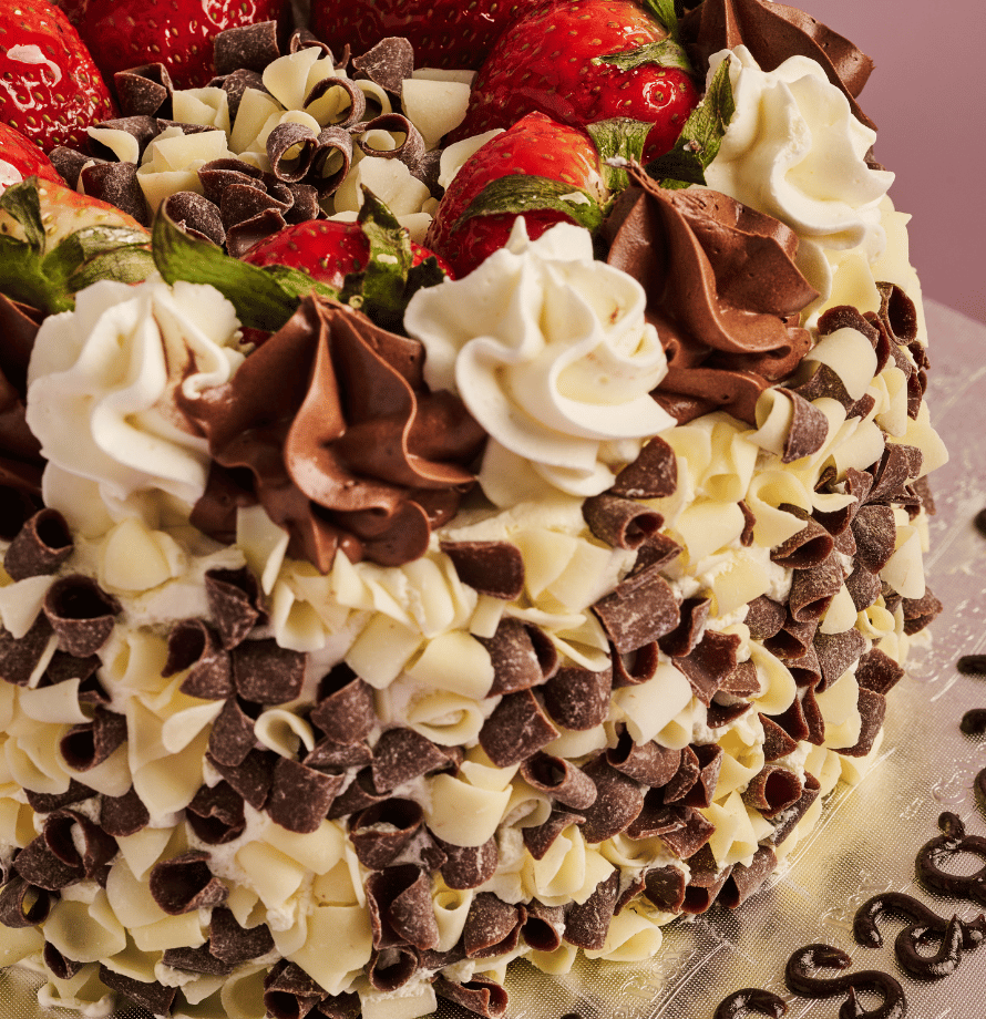 Gâteau Forêt Noire aux fraises