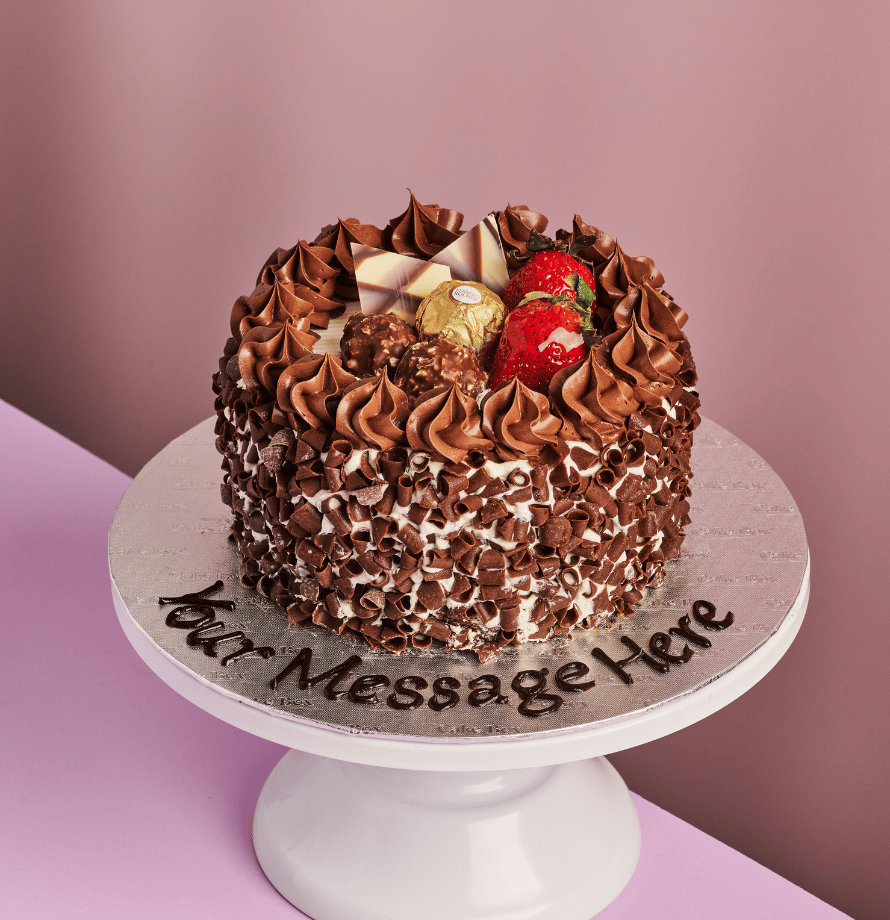 Choc Hazelnut Strawberry Cake