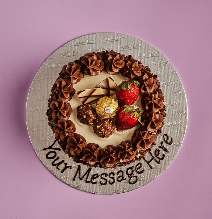 Choc Hazelnut Strawberry Cake