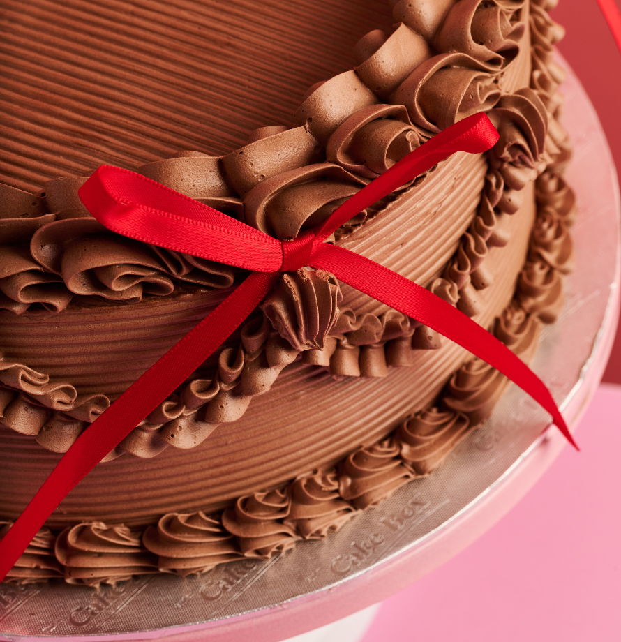 Chocolate Vintage Bow Cake