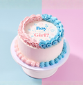 Gender Reveal Photo Cake
