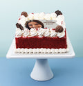 Red velvet photo cake