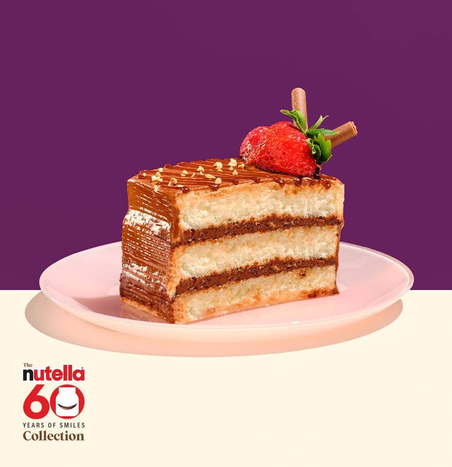 Glazed Strawberry Slice with Nutella®