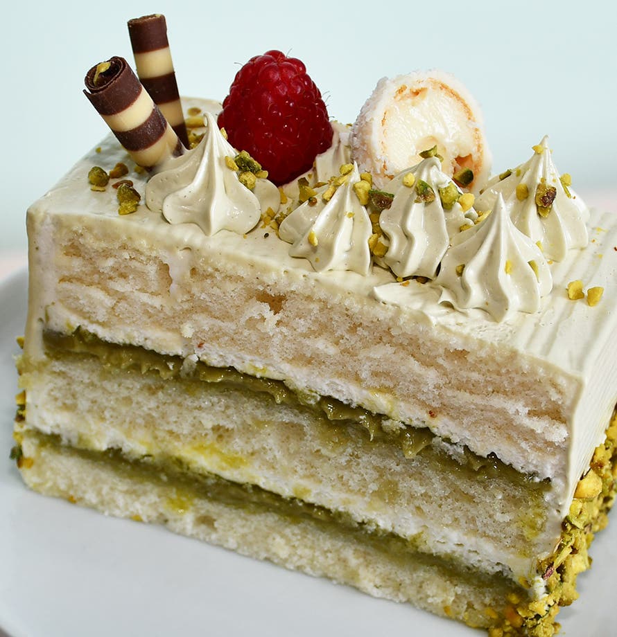 Pistachio Cream Slice
