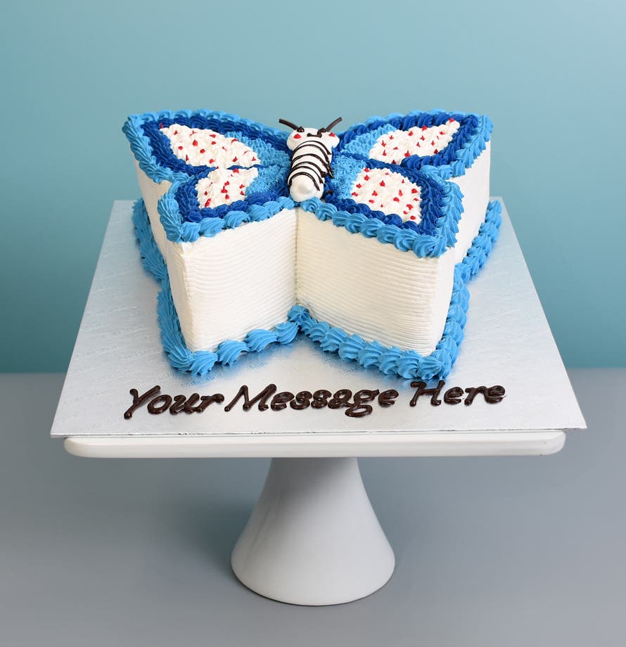 Blue Sky Butterfly Cake