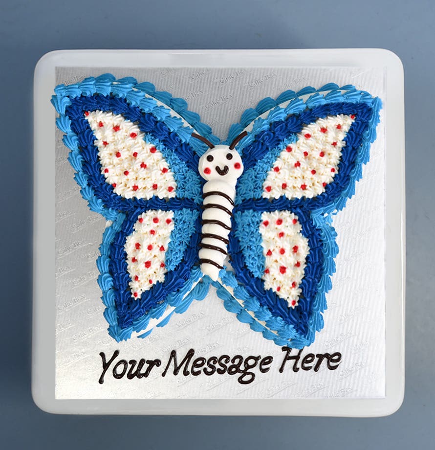 Blue Sky Butterfly Cake