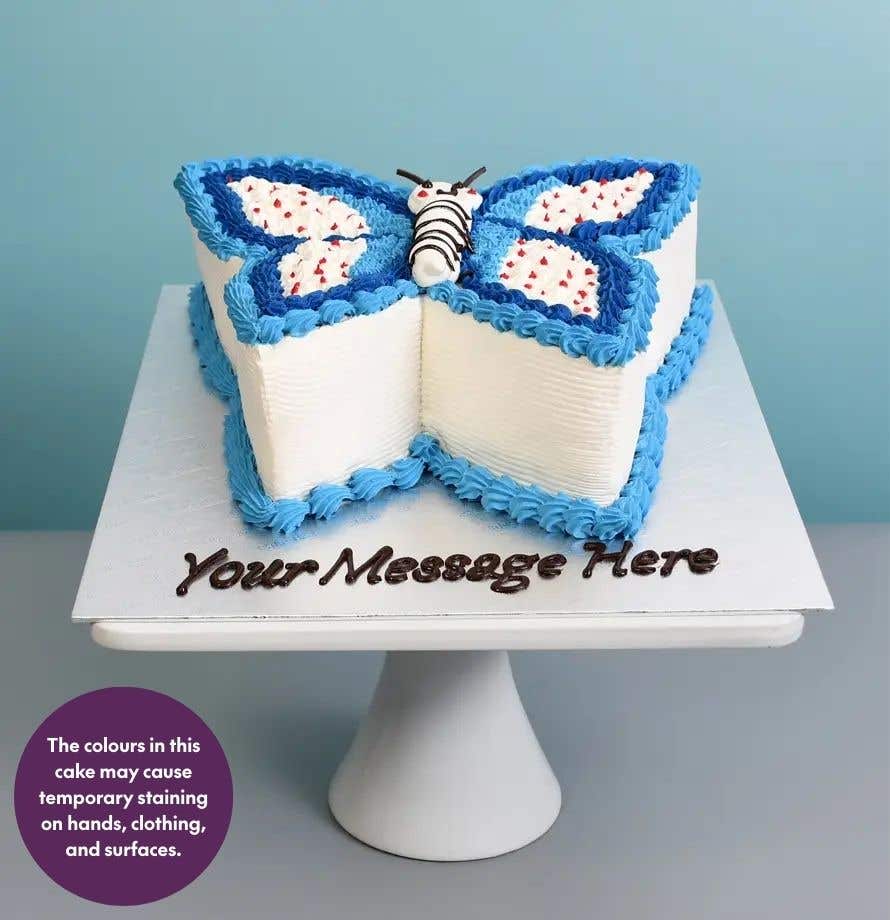 Blue Sky Butterfly Cake
