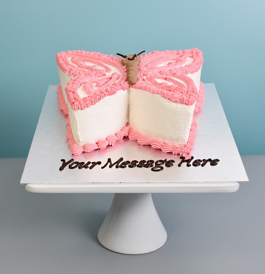 Pretty in Pink Butterfly Cake