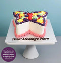 Rainbow Wings Butterfly Cake