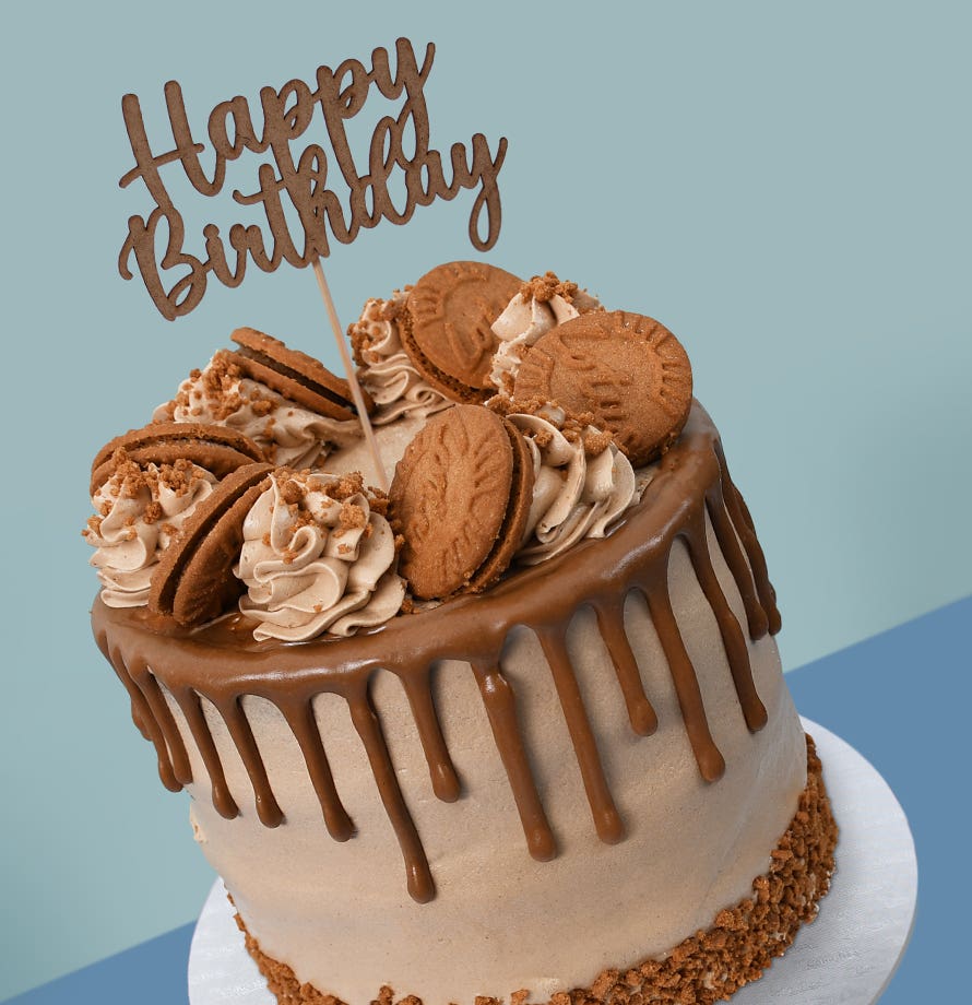 Caramel Crunch Speculoos Drip Tall Cake