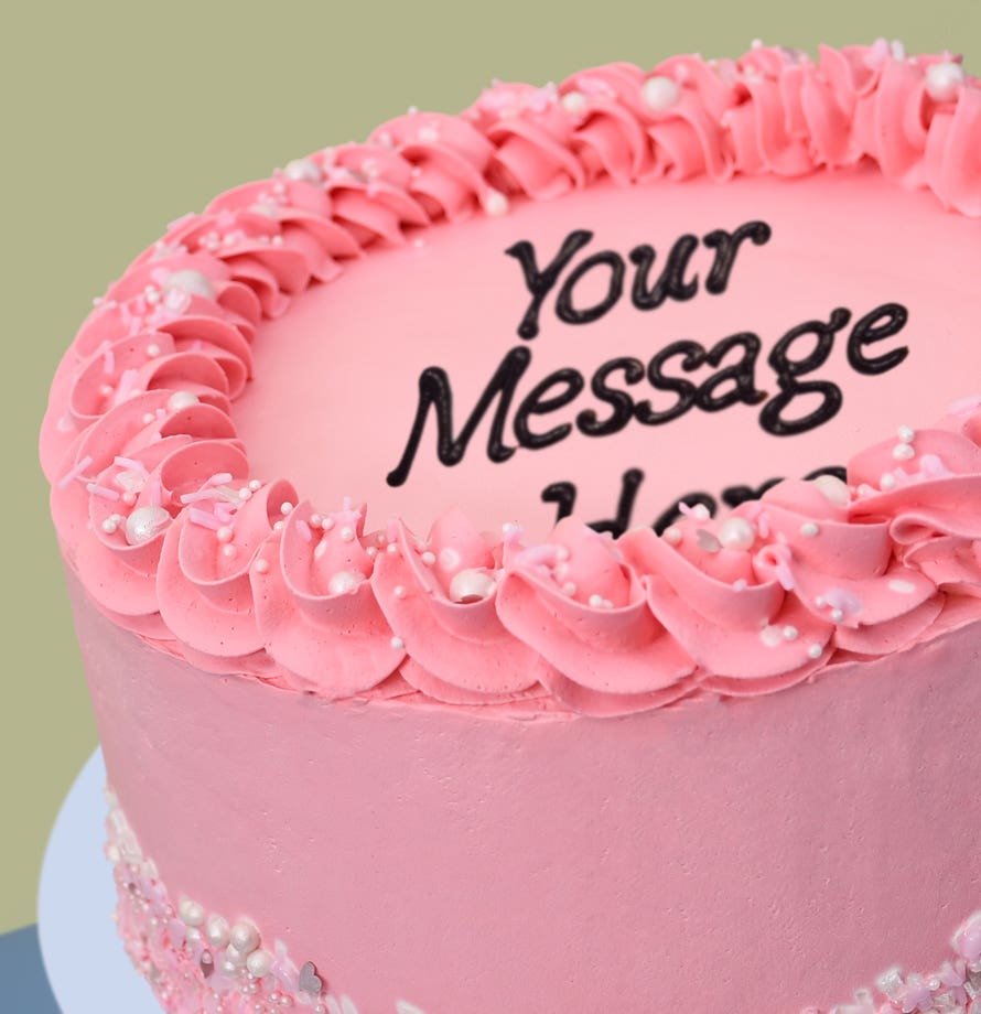 Pink Pearl Sprinkles Cake