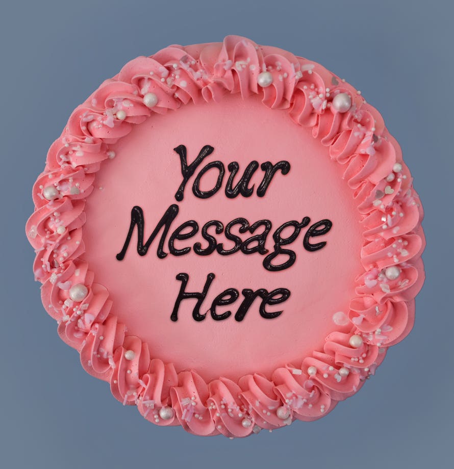 Pink Pearl Sprinkles Cake