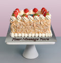 Almond & Strawberry Photo Cake