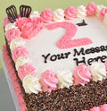 Gâteau chiffre personnalisé avec vermicelles