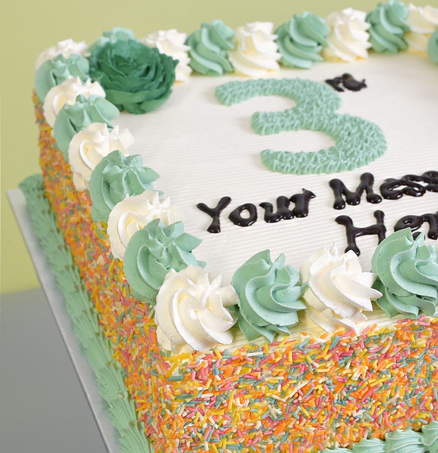 Classic Birthday Number Cake