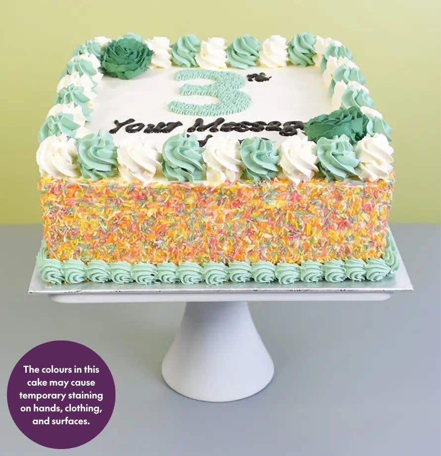 Classic Birthday Number Cake