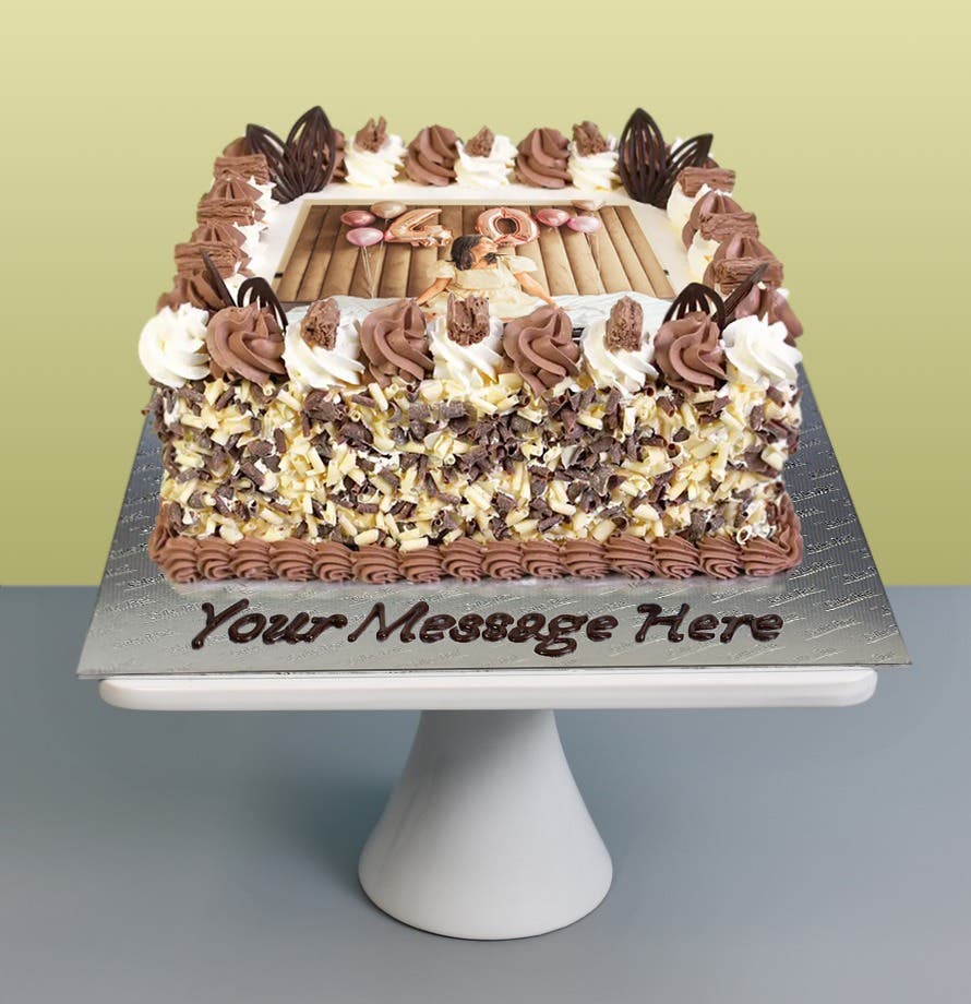 Flake Customised Photo Cake