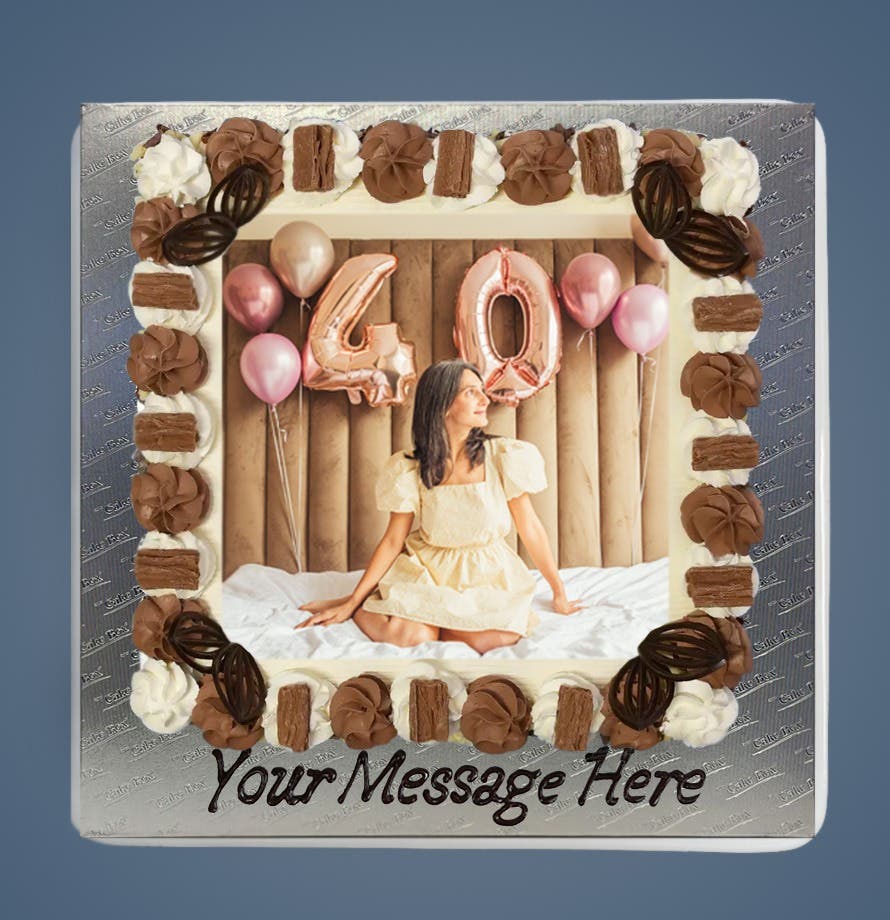 Flake Customised Photo Cake