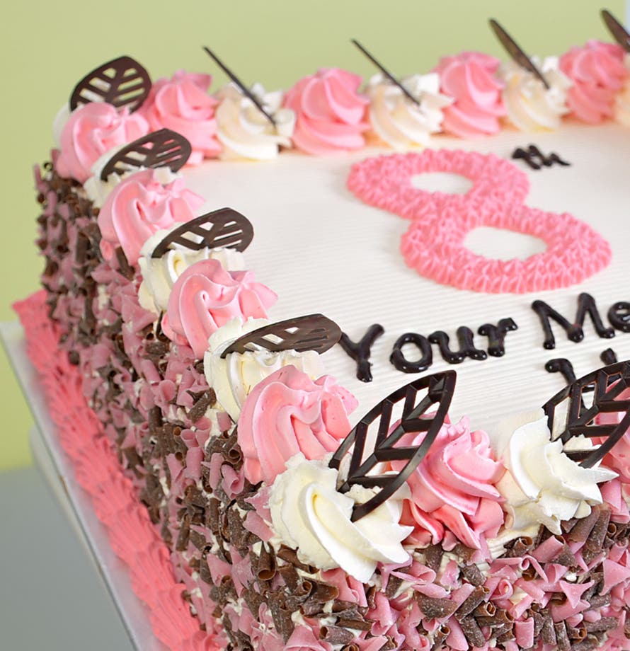 Pink Number Cake