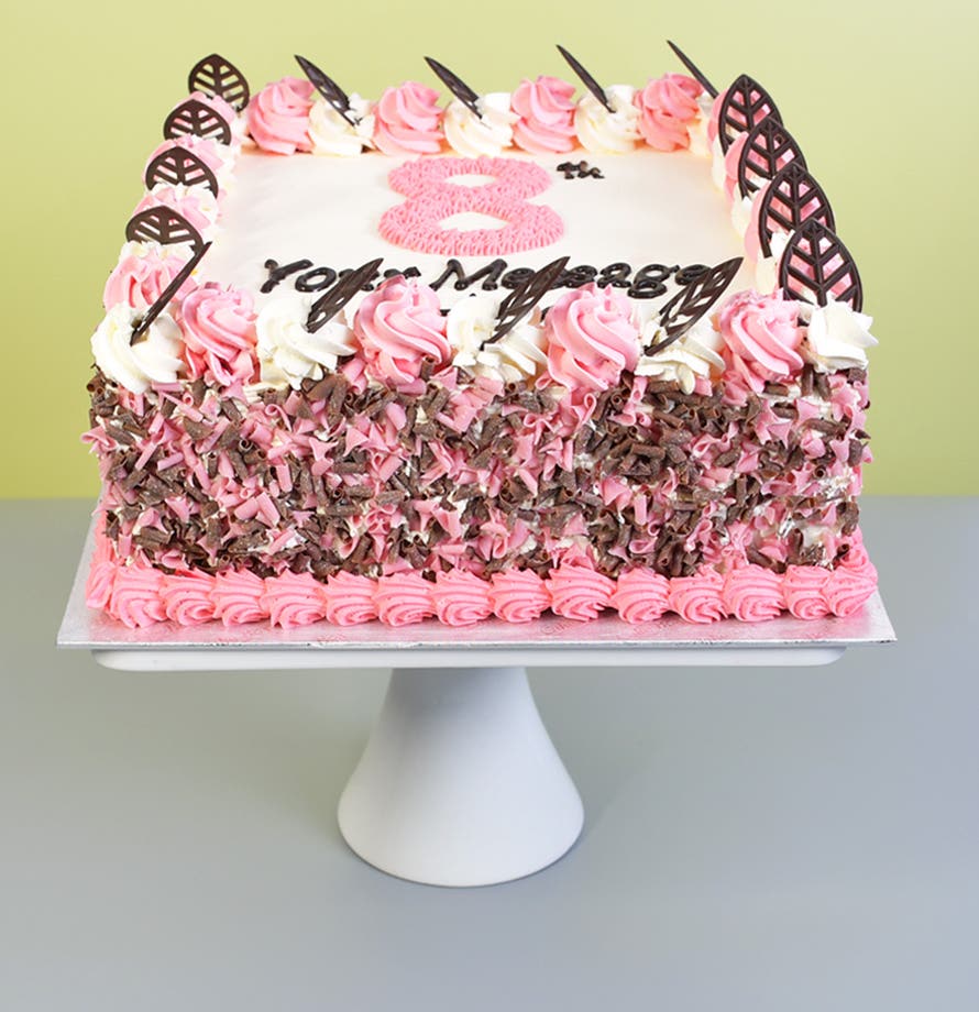 Pink Number Cake