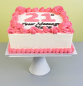 Rose Customised Number Cake