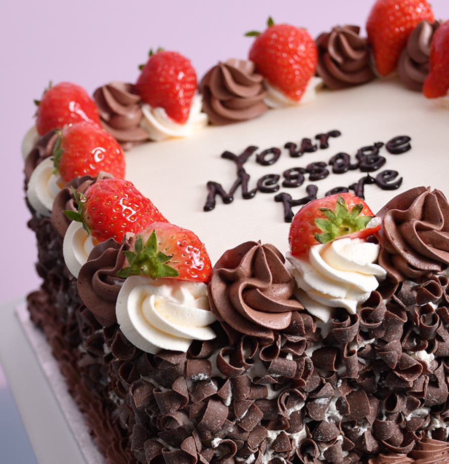 Strawberry Chocolate Curls Square