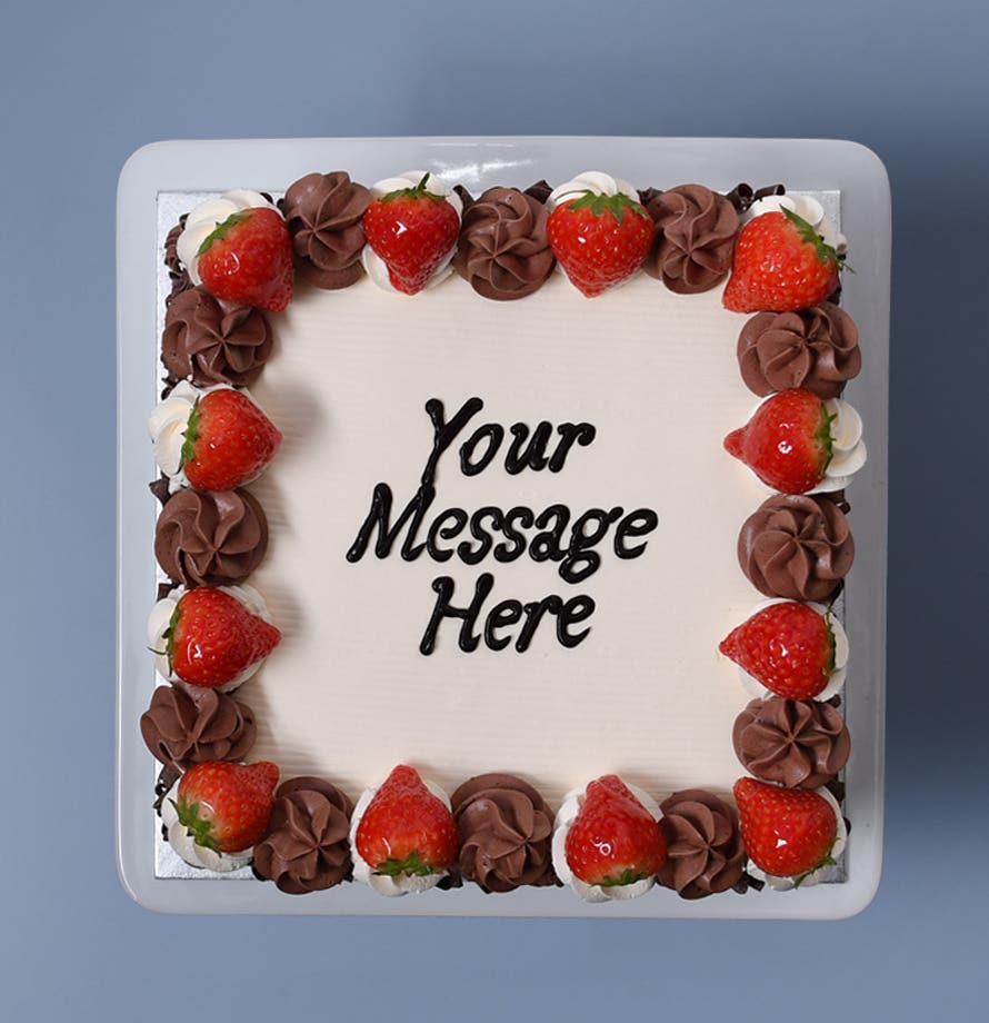 Strawberry Chocolate Curls Square