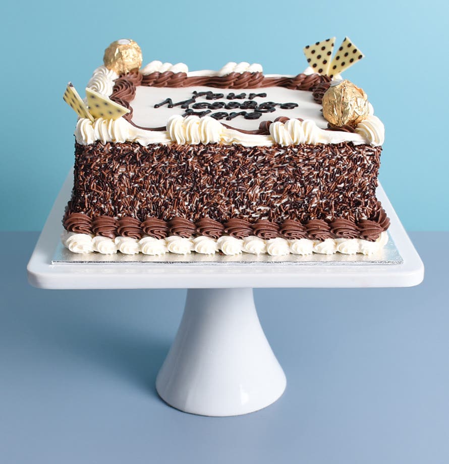 Chocolate Curl and Hazelnut Topper