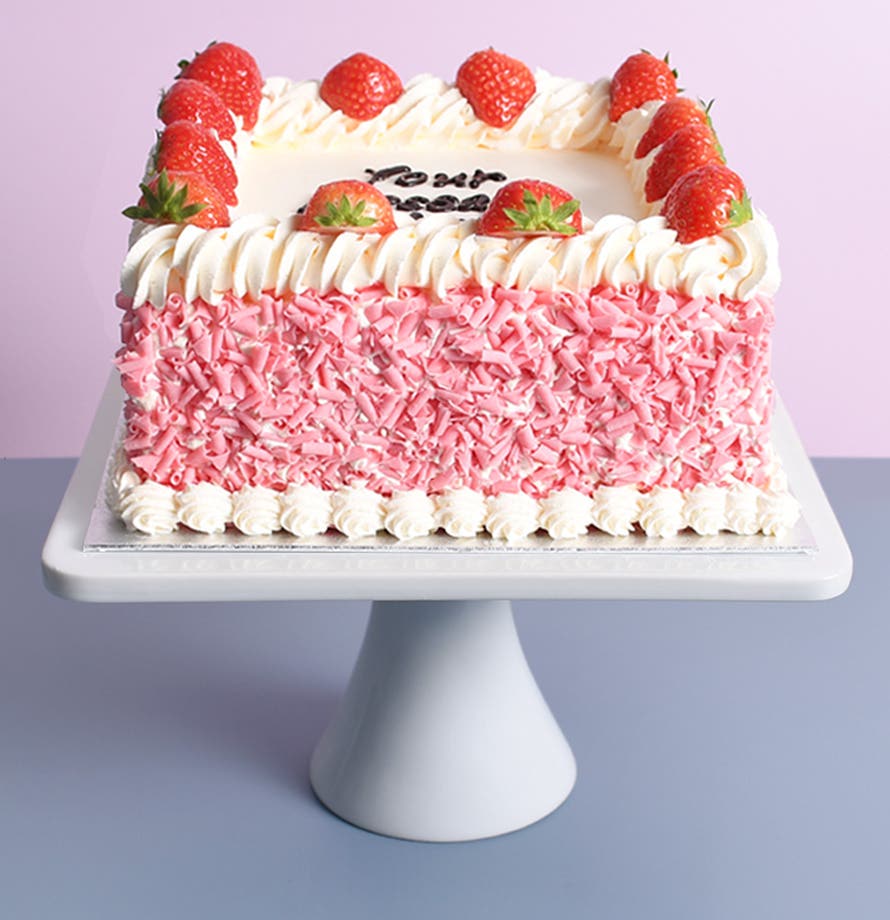 Gâteau bouclé aux fraises