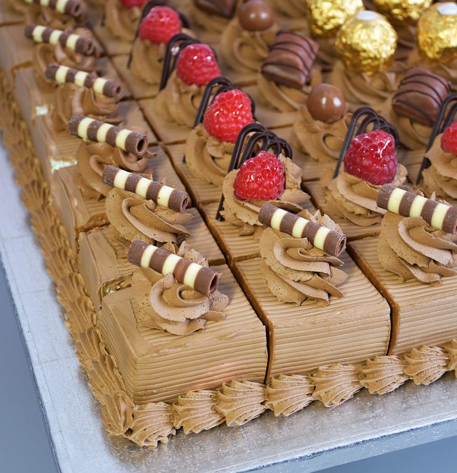 Plateau de fête de chocolats de luxe