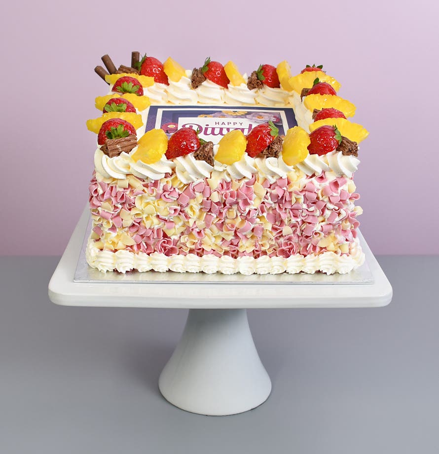 Tropical Berry Diwali Heaven Cake