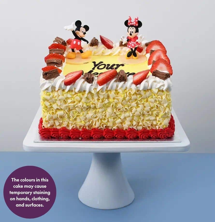 Mickey And Minnie Mouse Themed Cake