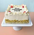 Pistachio Cream Square Cake