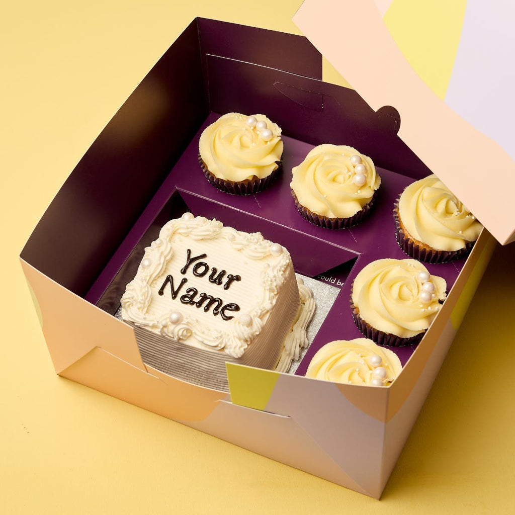 White Pearl Bento Cake
