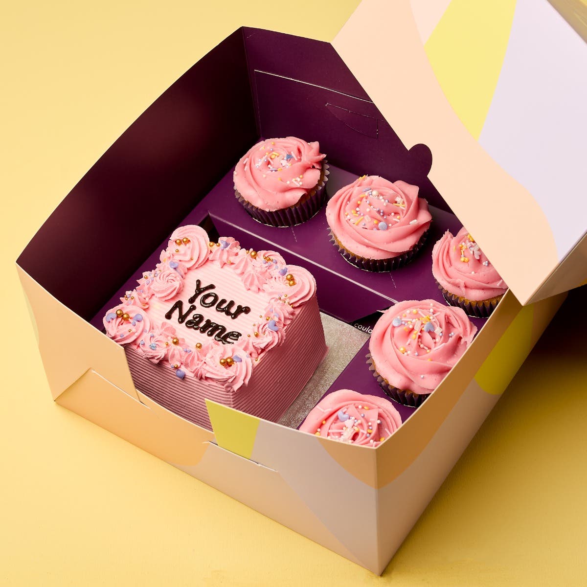 Pink Sparkle Bento Cake