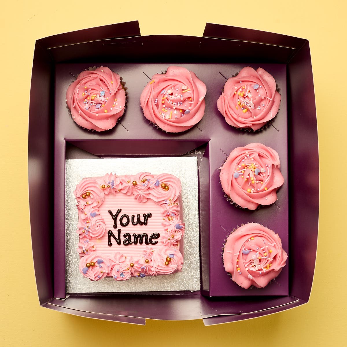 Pink Sparkle Bento Cake