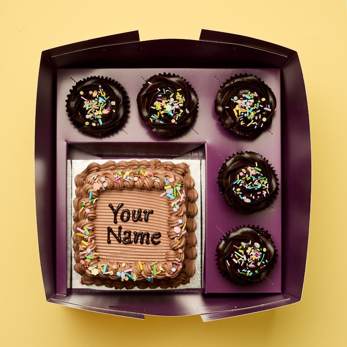 Chocolate Sprinkles Bento Cake