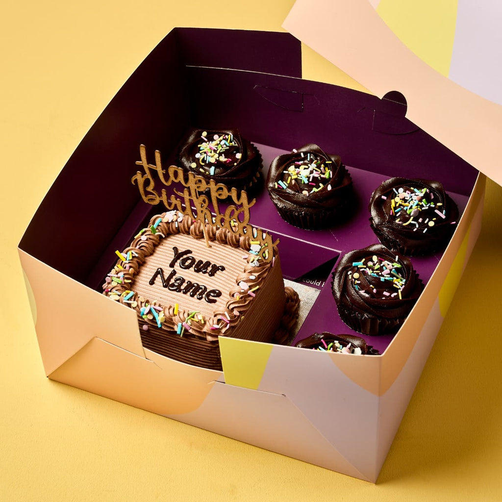 Chocolate Sprinkles Bento Cake