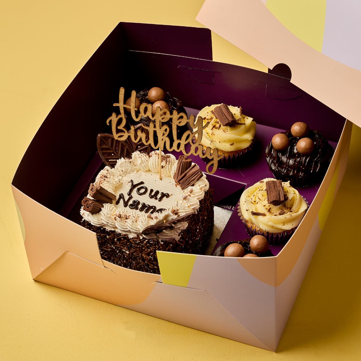 Chocolate Flake Bento Cake